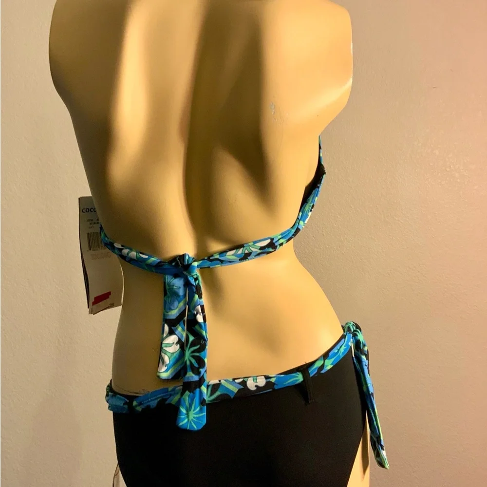 Coco Reef Indigo Rock retro floral bikini sets underwire bra L M 32-34C 36-38C - Picture 3 of 3